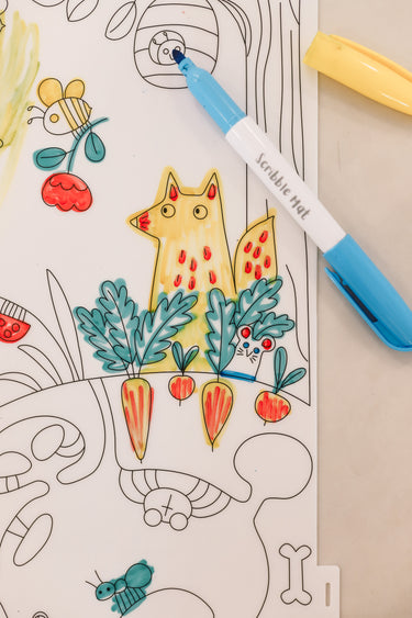 Scribble Mat - In The Garden